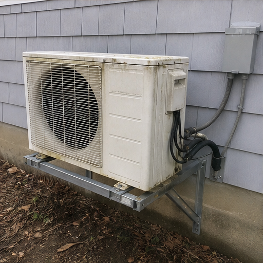 Mini-Split Cooling Install before