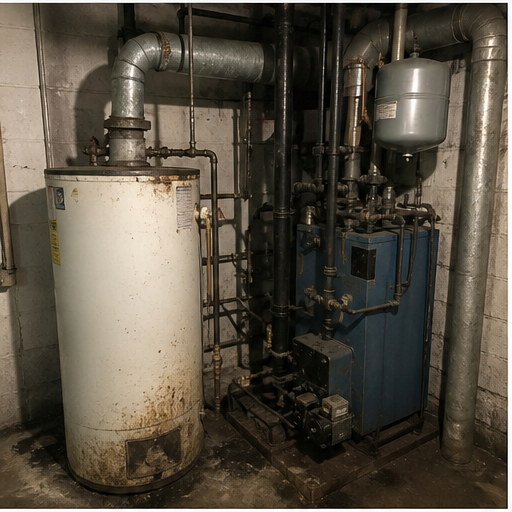 Gas Boiler Conversion before