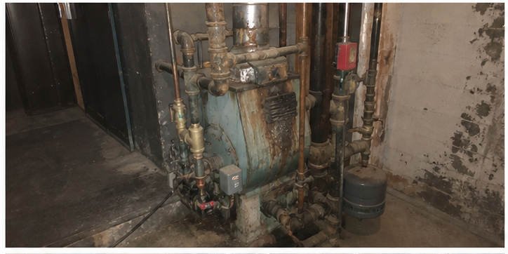 Hydronic Piping Rebuild before